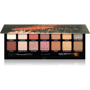 Sigma Beauty Warm Neutrals Eyeshadow Palette Oogschaduw Palette 25.5 gr