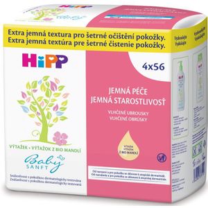 Hipp Babysanft Vochtige Reinigings Doekjes voor Kinderen vanaf Geboorte 4x56 st