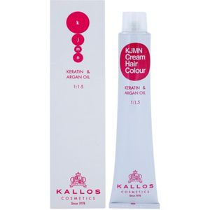 Kallos KJMN Cream Hair Colour Keratin & Argan Oil Haarkleuring met Keratine en Argan Olie Tint  7.74 Oak  100 ml