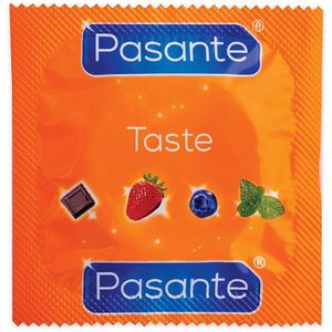 Pasante Taste Strawberry Crush condooms Smaak Strawberry Crush 144 st