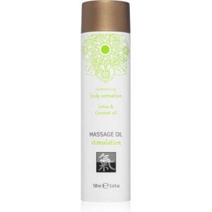 HOT Shiatsu Massage Body Olie Stimulation Lotus & Coconut Oil 100 ml