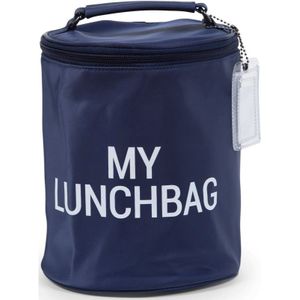Childhome My Lunchbag Navy White thermotas voor eten 1 st