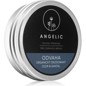 Angelic Organic deodorant "Courage" Cedar & Santal Crèmige Deo van BIO kwaliteit 50 ml