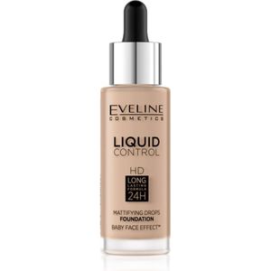 Eveline Cosmetics Liquid Control Vloeibare Foundation met Pippet Tint 035 Natural Beige 32 ml
