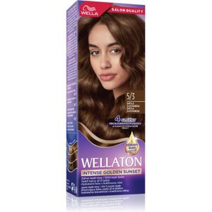 Wella - Wellaton Intense Golden Sunset - Permanente Haarkleuring - Licht Gouden Bruin - 1 st