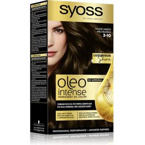 Syoss Oleo Intense Pernamente Haarkleuring met Olie Tint 3-10 Deep Brown 1 st