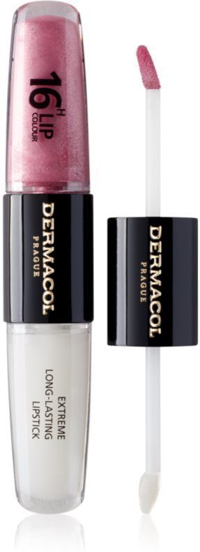 Dermacol 16H Lip Colour Langaanhoudende lippenstift en lipgloss Tint 11 Soft Heart 2x4 ml