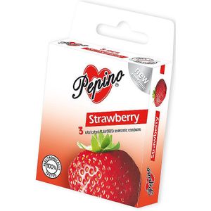 Pepino - Strawberry - Condooms - 3 Stuks - Natuurlijk Latex