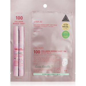 VT Cosmetics Collagen Reedle Shot 100 2 Step Mask Lifting en Verstevigende Masker voor een tweefasebehandeling van de huid 26.5 g