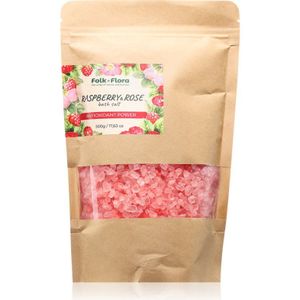Folk & Flora - Raspberry & Rose - Badzout - 500 g