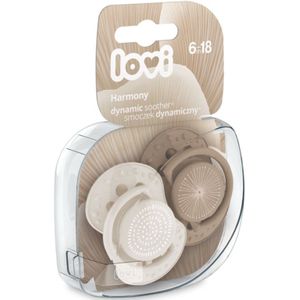 LOVI Harmony 6-18m fopspeen 2 st