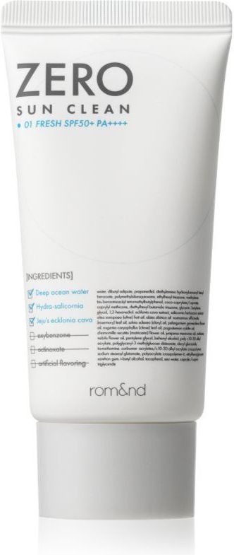 rom&nd - Zero Sun Clean - Gezichtsfluid - SPF 50+ - 50 ml