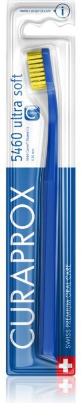 Curaprox - Tandenborstel CS 5460 Ultra Soft - Donkerblauw-Geel - Curen Borstelharen