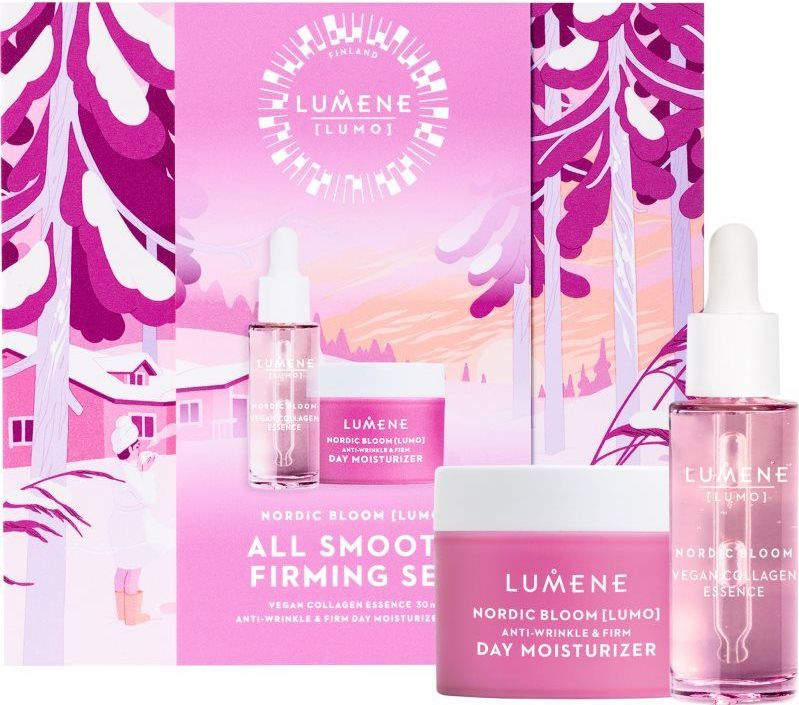 Lumene Nordic Bloom [LUMO] - Gift Set - Gezichtsserum voor Huid Versteviging - 30 ml en 50 ml