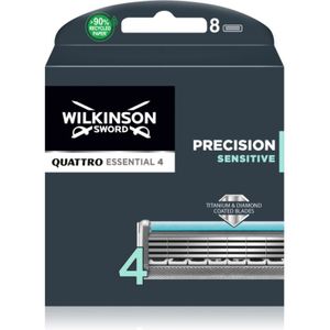 Wilkinson Sword Quattro Titanium Sensitive Scheermesjes 8 stuks