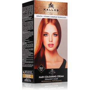 Kallos - Glow Lasting Cream Colour - Haarkleuring - Corall Red - 60 ml