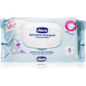 Chicco Cleansing Wipes Blue Tedere Vochtige Babydoekjes 72 st