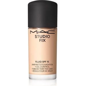 MAC Cosmetics Mini Studio Fix Fluid SPF 15 24HR Matte Foundation + Oil Control Matterende Make-up SPF 15 Tint NC16 15 ml