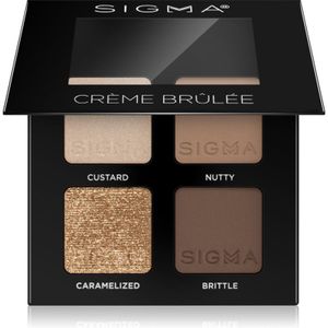 Sigma Beauty Quad oogschaduw palette Tint Crème Brûlée 4 g