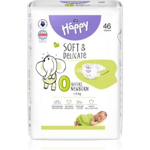 BELLA Baby Happy Soft&Delicate Size 0 Before Newborn wegwerpluiers ≤ 2 kg 46 st