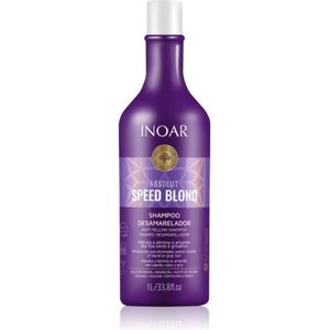 INOAR Absolut Speed Blond - Shampoo - 1000 ml - Neutraliseert Gele Tinten