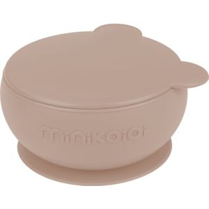 Minikoioi Bowl Bubble Beige siliconen schaaltje met zuignap 1 st