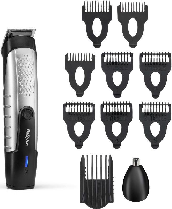 BaByliss Lithium Power Baardtrimmer T812E - 14 Kniplengtes - 9 opzetkammen - 80 minuten gebruik