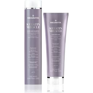Medavita Keratin Miracle set voor Glad en Voedend Haar bij Droog en Onhandelbaar Haar