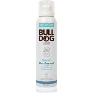 Bulldog Fresh Mint&Cedarwood Spray Deodorant Deodorant Spray Aluminiumvrij 125 ml
