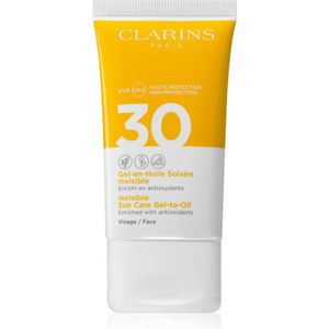 Clarins Invisible Sun Care Gel-to-Oil Bruiningsfluid voor het Gezicht SPF 30 50 ml