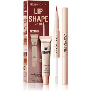 Makeup Revolution Lip Shape Kit Lippen set Tint Warm Nude 1 st