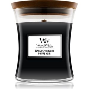 WoodWick Hourglass Medium Geurkaars - Black Peppercorn