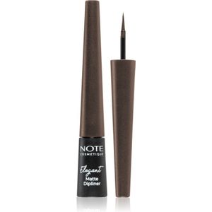 Note Cosmetique - Elegant Matte Dipliner - Eyeliner - Tint 02 Coffee Brown - 2,5 ml
