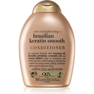 OGX Brazilian Keratin Smooth Gladmakende Conditioner voor Glanzend en Zacht Haar 385 ml