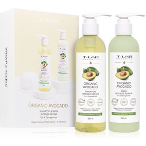 T-LAB Organics Organic Avocado Set Gift Set (voor Droog en Beschadigd Haar )