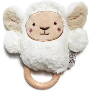 O.B Designs Bunny Soft Rattle Toy pluche knuffel met rammelaar White 3m+ 1 st