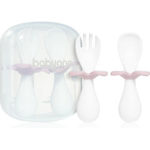 BabyOno Be Active Ergonomic Utensils for Children bestek Pink 12 m+ 2 st