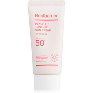 Real Barrier - Peach Fit Tone-Up Sun Cream - Beschermende Gezichtscrème - SPF 50+ - 50 ml