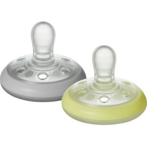 Tommee Tippee Closer To Nature Breast-like Natural Night 0-6m fopspeen 2 st