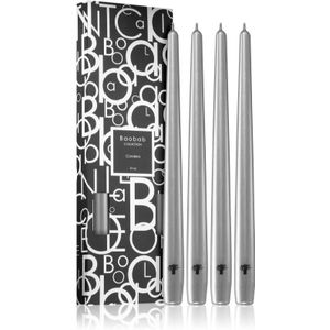 Baobab Collection Candela Silver Kaars 4 st