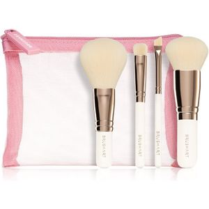 BrushArt - Basic On-the-go Glam - Mini Make-up Penseel Set - 4 Stuks - Inclusief Etui