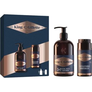 Gillette - King C. - Gezichtsverzorgingsset - Cadeauset - Voor Mannen