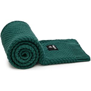 T-TOMI Knitted Blanket Smaragd gebreide deken 80 x 100 cm 1 st