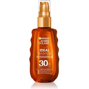 Garnier Ambre Solaire Ideal Bronze verzorgende zonnebrandolie SPF 30 150 ml