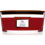 Woodwick Crimson Berries geurkaars met een houten lont (hearthwick) 453,6 g