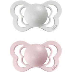 BIBS Couture Natural Rubber Size 1: 0+ months fopspeen Haze / Blossom 2 st