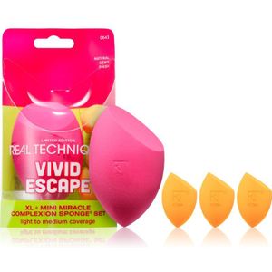 Real Techniques - Vivid Escape - Make-up Spons Set - 4 Stuks