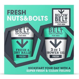 Below the Belt Grooming Fresh Nuts and Bolts Gift Set (voor Intieme Hygiëne )