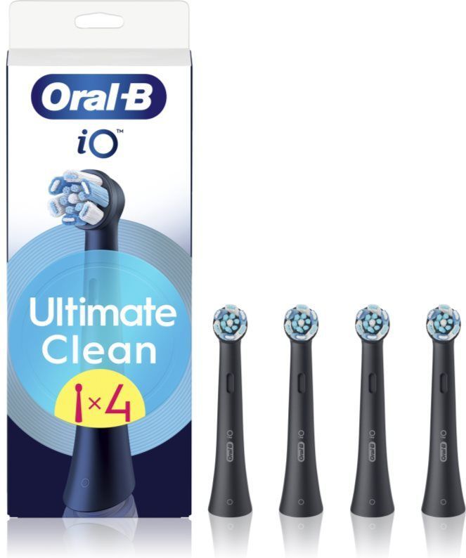 Oral B iO Ultimate Clean - Vervangende Opzetstuk - Zwart - 4 Stuks