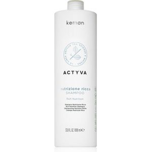 Kemon Actyva Nutrizone Ricca Voedende Shampoo voor Droog Haar 1000 ml